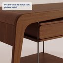 Ver imagem 5 de Escrivaninha Samy - Cor: Amêndoa - Metal: Titanium