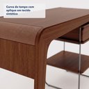 Ver imagem 4 de Escrivaninha Samy - Cor: Amêndoa - Metal: Titanium