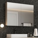 Ver imagem 1 de Armário para Banheiro Aéreo 02 Portas com Espelhos Malbec 100cm Barrique Móveis Bosi