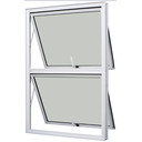 Ver imagem 1 de Vitrô Alumínio Branco Maxim Ar 2 Seções Vertical