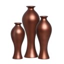 Ver imagem 1 de Trio Vaso Decorativo Califórnia Decoração Em Cerâmica Café