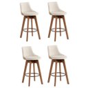 Ver imagem 1 de Kit 4 Banquetas gourmet Copacabana-tecido linho 56