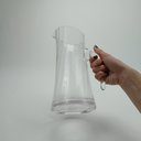 Ver imagem 6 de Jarra de Cristal 900ml Transparente 22x10x10cm Água Suco Chá Bebidas Mesa Detox