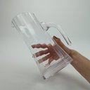 Ver imagem 5 de Jarra de Cristal 900ml Transparente 22x10x10cm Água Suco Chá Bebidas Mesa Detox