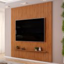 Ver imagem 6 de Painel Tv 75 Pol 250cm Suspenso Ripado Noah D04 Freijó - Mpozenato
