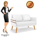 Ver imagem 3 de Namoradeira 02 Lugares Mari Corino Branco Castanho
