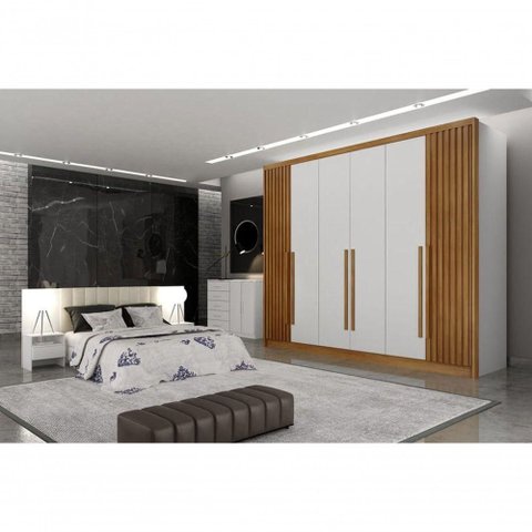 Guarda Roupa Casal 6portas 8 Gav Himalaia Rip Novo Horizonte