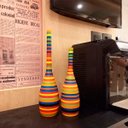 Ver imagem 2 de Vaso Colorido para Decoração de Sala Dupla Tulipa Colors