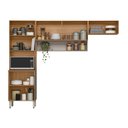 Ver imagem 2 de Kit Cozinha Villa Mistral 6 Portas MDF 250cm Nude Demóbile
