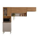 Ver imagem 4 de Kit Cozinha Villa Mistral 6 Portas MDF 250cm Nude Demóbile