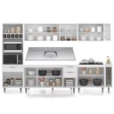 Ver imagem 5 de Armário de Cozinha CP07 com Pia 150cm Pérola Z34 Branco - Mpozenato