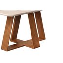 Ver imagem 2 de Mesa de Sala Jantar Celeste com Tampo Vidro Curvo 160x90cm Freijo Cinza Urbano Dj Móveis