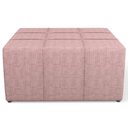 Ver imagem 5 de Puff Decorativo para Sala de Estar Quadrado Milano 90x90cm W01 Linho Rosa - Lyam Decor