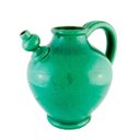 Ver imagem 1 de Jarro Decorativo Cerâmica Craquelê Verde Água Exclusivo 36cm Columbus Gold