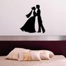Adesivo de Parede Noivos Se Beijando-Extra Grande 75x81cm - 1