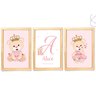Kit com 3 Quadros Decorativos do Tema Ursinha Princesa:Pinus - 1