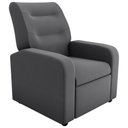 Ver imagem 2 de Poltrona Reclinável Decorativa Jersey Veludo Light Cinza