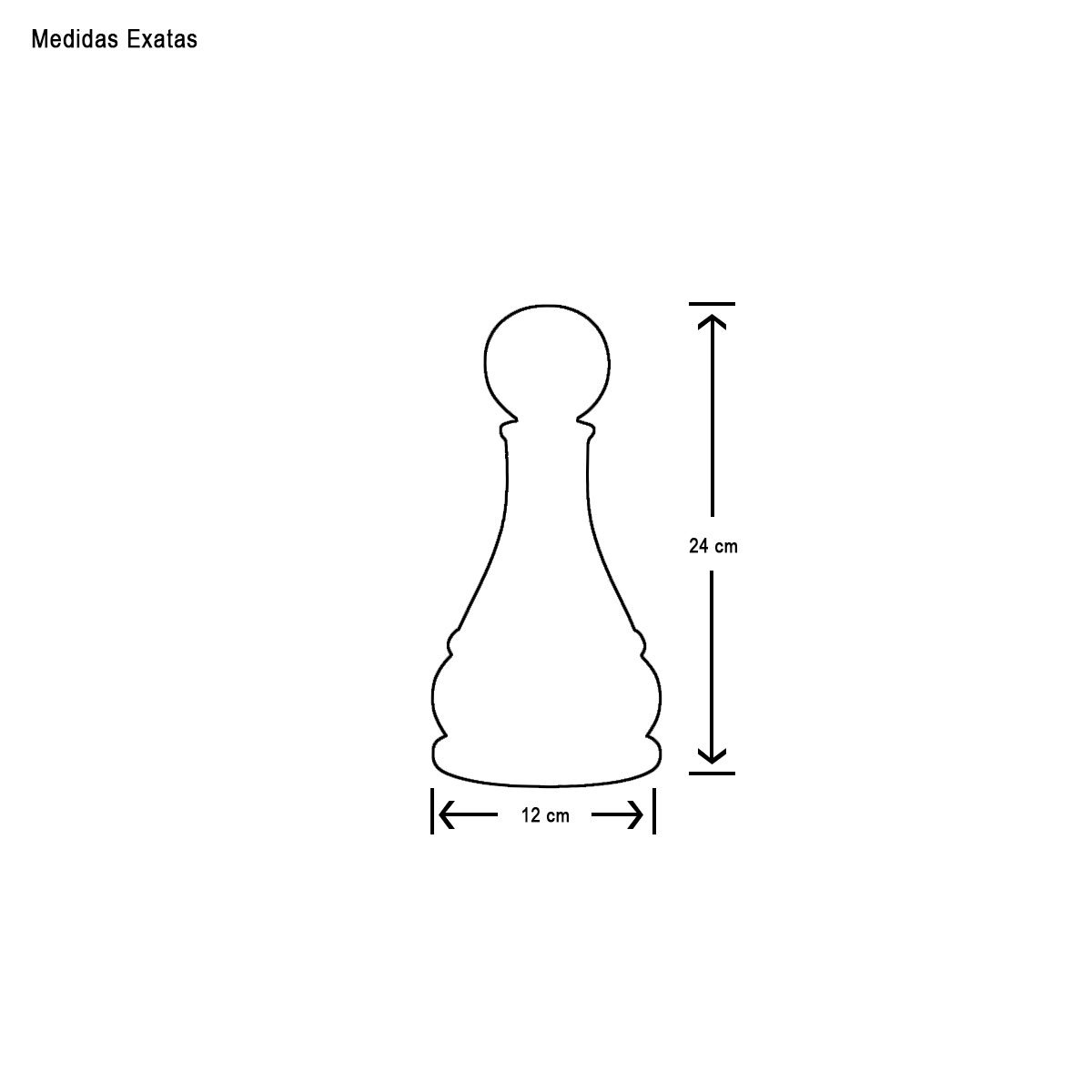 Enfeite Peça De Xadrez Em Porcelana Prata Bispo 12cm