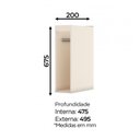 Ver imagem 2 de Balcão Porta Toalha 20cm Connect Off White - Móveis Henn