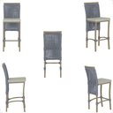 Ver imagem 5 de Mesa Bistrô com 2 Banquetas Roma Fendi Corda Náutica Estofado 3 Trama Original