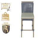 Ver imagem 4 de Mesa Bistrô com 2 Banquetas Roma Fendi Corda Náutica Estofado 3 Trama Original