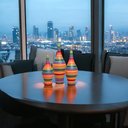 Ver imagem 2 de Trio Decorativo Garrafa Styllo Decoração Cerâmica Colors