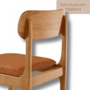 Ver imagem 5 de Conjunto 2 Cadeiras em Madeira Maciça Bellini Marrom/Star Caramelo/Imbuia