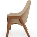 Ver imagem 6 de Kit 02 Poltronas Decorativa para Sala de Estar Sakura L02 Linho Bege Escuro - Lyam Decor