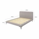 Ver imagem 4 de Cama King Estofada Linho com Cabeceira Star Cinza