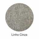 Ver imagem 5 de Cama King Estofada Linho com Cabeceira Star Cinza