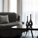 Ver imagem 7 de Dupla Vaso Arabella Decoração em Cerâmica Preto Fosco