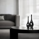 Ver imagem 6 de Dupla Vaso Arabella Decoração em Cerâmica Preto Fosco