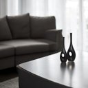 Ver imagem 4 de Dupla Vaso Arabella Decoração em Cerâmica Preto Fosco