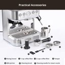 Ver imagem 7 de Takywep Máquina de Espresso Profissional 15 Bar com Moedor Cinza