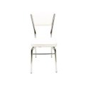 Ver imagem 3 de Cadeira Cozinha Reforço Cromada Assento Grosso Confortável Encosto Estofado Cor Branco