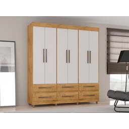 Guarda Roupa Casal 6 Portas 6 Gavetas Araplac - 2