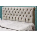 Ver imagem 5 de Cabeceira Cama Box Estofada Casal Casal Imperatriz Plus Suede Marrom - Simbal
