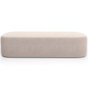 Ver imagem 5 de Puff Decorativo Orgânico para Living Quarto 195cm Doha W01 Suede Bege - Lyam Decor