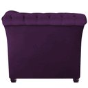 Ver imagem 4 de Sofá Recamier Divã Chesterfield 200cm Sofia Suede Roxo Capitonê- Mabe Magazine