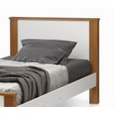 Ver imagem 4 de Cama Solteiro Mila Pés de Madeira Estilo Classico Moderno Junto com Colchão 188x88 Solteiro