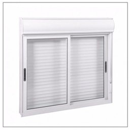 Janela de Correr 2 Folhas Persiana Integrada Branco- 120x200 - 1