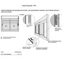 Ver imagem 3 de Janela de Correr 2 Folhas Persiana Integrada Branco- 120x200