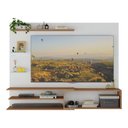 Ver imagem 4 de Painel com Suporte para TV até 65 Polegadas 1 Porta e Prateleiras Multimóveis MP1073 Branco/Rustic