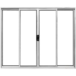 Vitro de Aluminio 4 Folhas sem Grade Linha Leve:1,00 X 1,50/brilhante