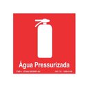 Ver imagem 2 de Kit 6 Placa de Aviso Sinalização Água Pressurizada 20cmx20cm