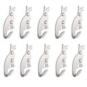 Ver imagem 1 de Kit 10 Ganchos De Parede Decorativo Pendurador De Bolsa C.C