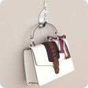 Ver imagem 3 de Kit 10 Ganchos De Parede Decorativo Pendurador De Bolsa C.C