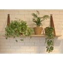 Ver imagem 1 de Prateleira Suspensa em Alça de Couro - Verena (100 X 24 Cm )