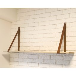 Prateleira Suspensa em Alça de Couro - Verena (100 X 24 Cm ) - 5