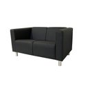 Ver imagem 3 de Sofá Nilo Sala Recepção 2 Lugares - Preto - Cor: Preto